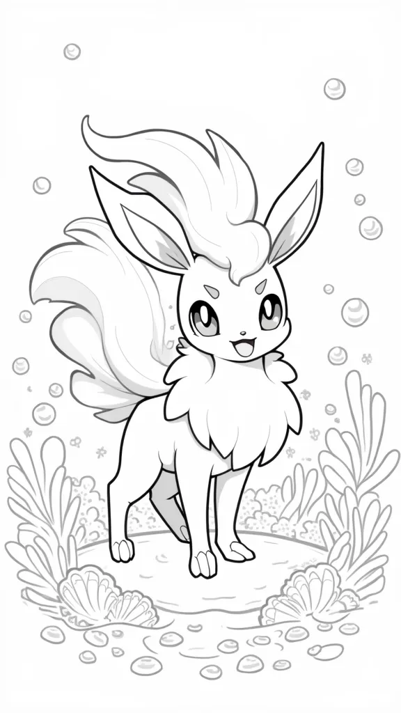 vaporeon pokemon coloring pages